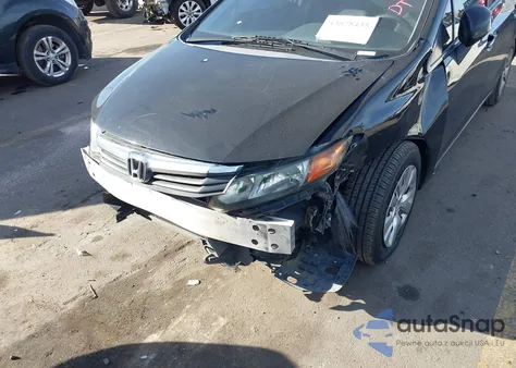 2012 Honda Civic Lx z USA, uszkodzony, nr VIN 2HGFB2F50CH604782